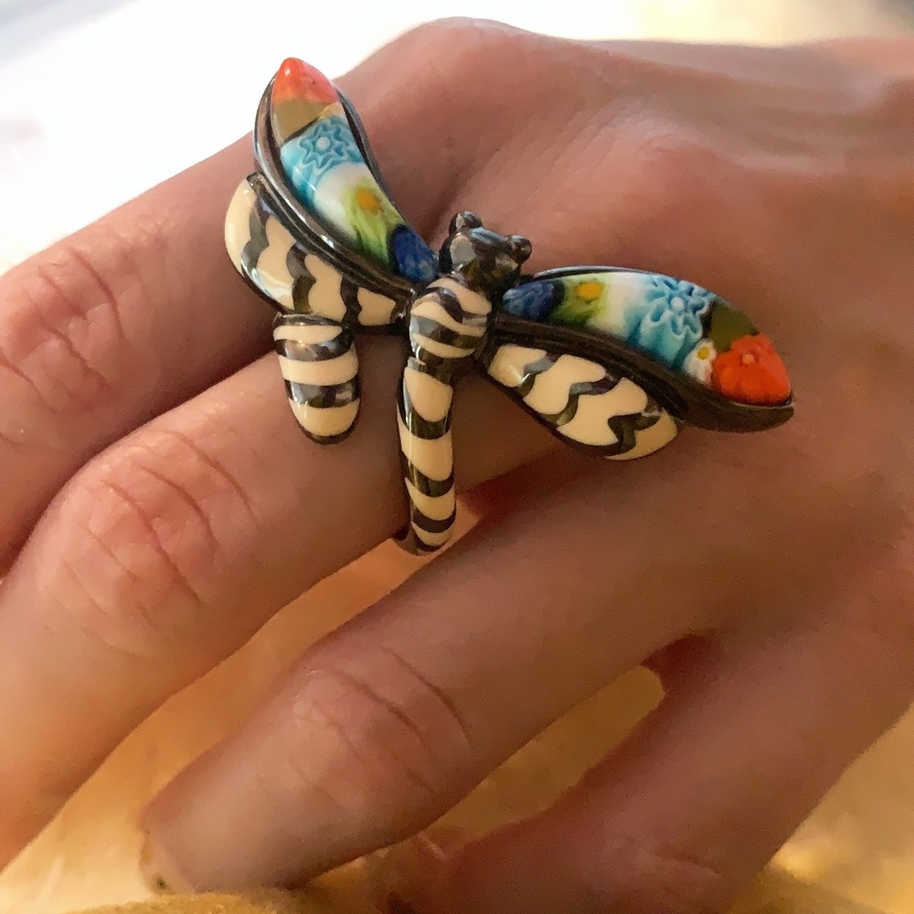 Hand made dragonfly ring